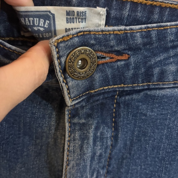 vintage Levi's plus size denim jean cropped boot cut - Picture 7 of 8